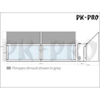 Absauganlage AirCom, 38W Basismodul inkl. Standard- und Kohlefilter; einseitig erweiterbar