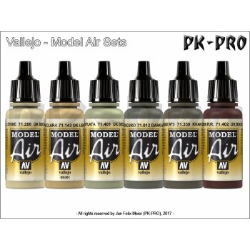 Vallejo Model Air 71.401 UK BSC 28 Silver Grey 17ml