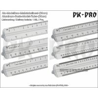 Aluminum Scale Model Ruler (30cm)