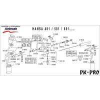 H&S-Dichtung für Nadel aus PTFE, VE 3 Stück für alle H&S und HANSA Apparate ausser COLANI-[123450]