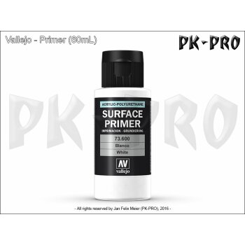 Vallejo Surface Primer - White (60ml)