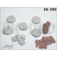 1x5 Bases "bricksn plates" ø25mm + Accessories (28mm)