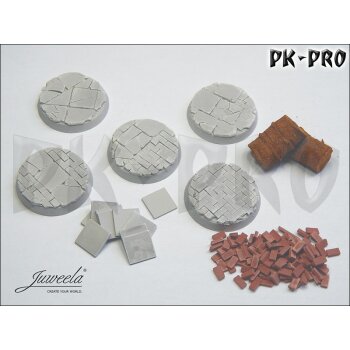 2x5 Bases "bricksn plates" ø32mm + Zubehör (28mm)