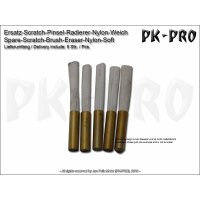 PK-Ersatz-Scratch-Pinsel-Radierer-Nylon-Weich-(4mm)-(5x)