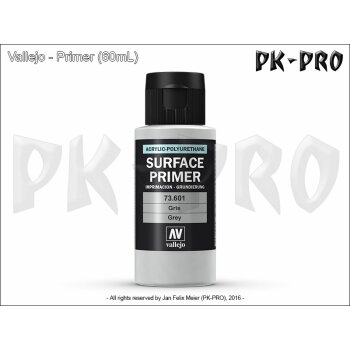 Vallejo Surface Primer: Grey 200ml (74601)