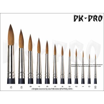 W&N AWC Brush Kolinsky Round - Size 1