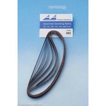 Sanding Stick Replacement Belts - Assorted Pack of 6