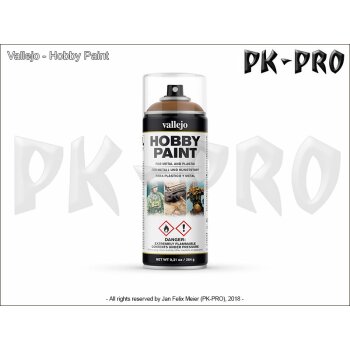 Vallejo-Hobby-Paint-Spray-Leather-Brown-(400mL)