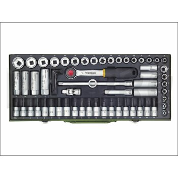 Super compact socket set, 3/8" (65-piece)