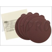 Self-adhesive corundum sanding discs for TG 125/E, 150 grit, 5 discs