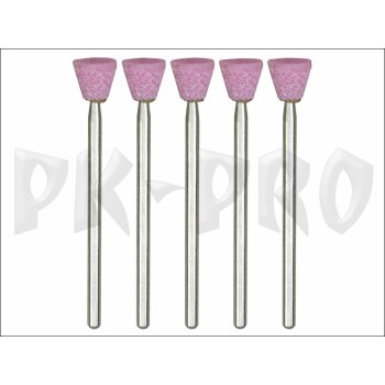 Corundum grinding bits, cone, 5 pcs.