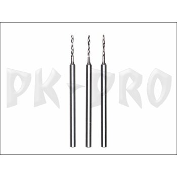 Tungsten vanadium drill bits, 1.0 mm, 3 pcs.