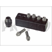 MICROMOT Collets, 6 pcs. with collet nut and holder