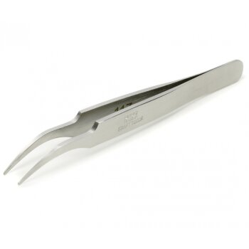 Tamiya HG Angl. Tweezers round Tip Steel