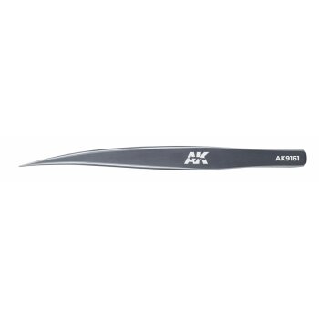 AK9161 HG Angled Stainless steel modeling Tweezers 02 (Thin Tip