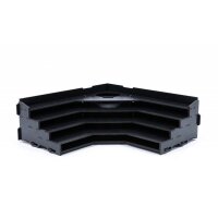 Black Paint Rack: Eck Farbregal Top (Tribüne)