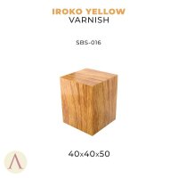 Iroko Yellow Varnish 40 X 40 X 50