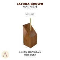 Jatoba Brown Varnish Bust 35 X 35 Bevel 75