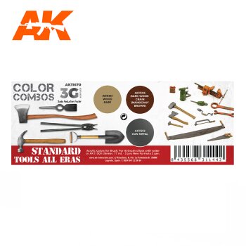 AK Interactive Paint Set - Tracks & Wheels (AFV Series) 3G Acrylics