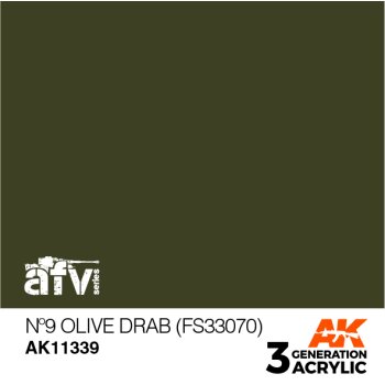 AK-11339-Nº9-Olive-Drab-(Fs33070)-(3rd-Generation)-(17mL)