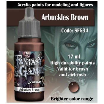 Scale75-Fantasy&Games-Arbuckles-Brown-(17mL)-(6-Pack)