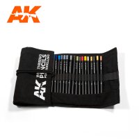 Weathering Pencils Full Range Cloth Case (37 Waterpencil Colors)