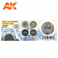 AK-11722-WWII-Luftwaffe-Cockpit-&-Interior-Colors-SET-(3rd-Generation)-(4x17mL)