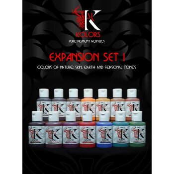 KIMERA Pure Pigments Expansion Set (14x30mL) Colors of Nature: skin, earth and seasonal tones