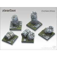 Stonefloor Bases - 25x25mm pillars (5)