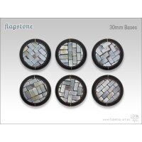 Flagstone Bases - 30mm Round Lip (5)