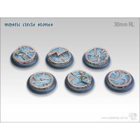 Mystic Circle Stones Base - 30mm Round Lip (5)