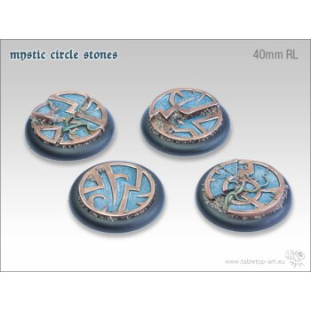 Mystic Circle Stones Base - 40mm Round Lip (2)