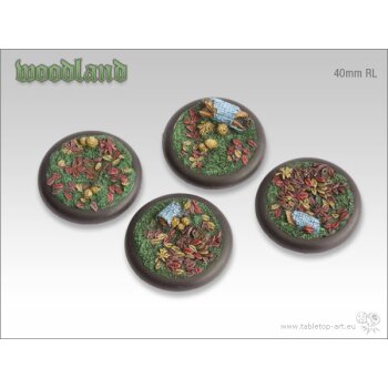 Woodland Bases - 40mm Round Lip (2)