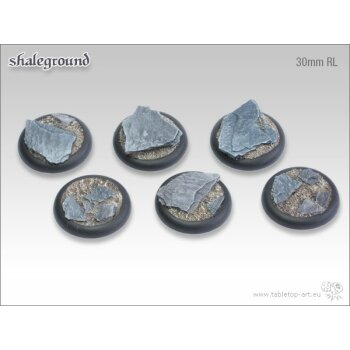 Shaleground Bases - 30mm Round Lip (5)