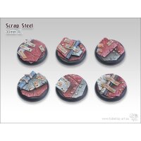 Scrap Steel Bases - 30mm Round Lip (5)