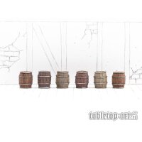 Wooden Barrels Set 1 - Small Barrels (6)