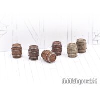 Wooden Barrels Set 1 - Small Barrels (6)