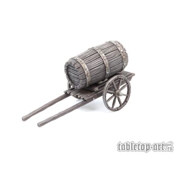 Small Cart with Barrel