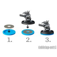 Skill and Squad Marker - 40mm Azure Blue (5)