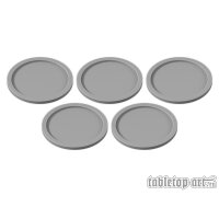 Skill and Squad Marker - 40mm Light Grey (5)