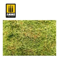 Wilderness Fields with bushes - spring  - plastic plate 230mm x 130mm