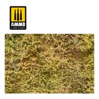 Wilderness Fields with bushes - late summer - plastic plate 230mm x 130mm