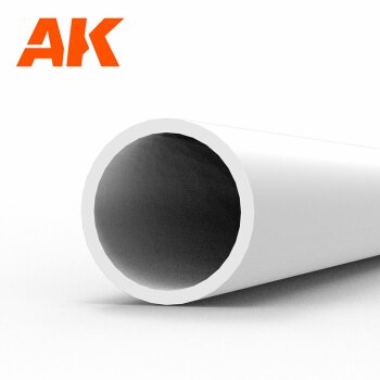 Hollow tube 4.00dx350mm (W.T. 0,7mm)-STYRENE STRIP (4x)