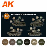 WWII Japanese Army AFV Colors SET 3G (6x17mL)