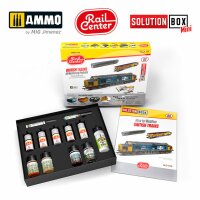 AMMO RAIL CENTER SOLUTION BOX MINI #03 - BRITISH TRAINS. All Weathering Products