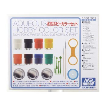 AQUEOUS HOBBY COLOR SET (8X10ML)