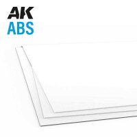 1mm thickness x 245 x 195mm - ABS SHEET (2x)