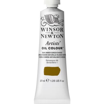 W&N Artists Oil Colour 37ml Tube Raw Umber (Green Shade)