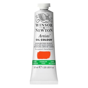 W&N Artists Oil Colour 37ml Tube Cadmium-Free Scarlet