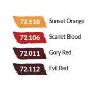 72377 Game Color - Red Color Set (4x17mL)